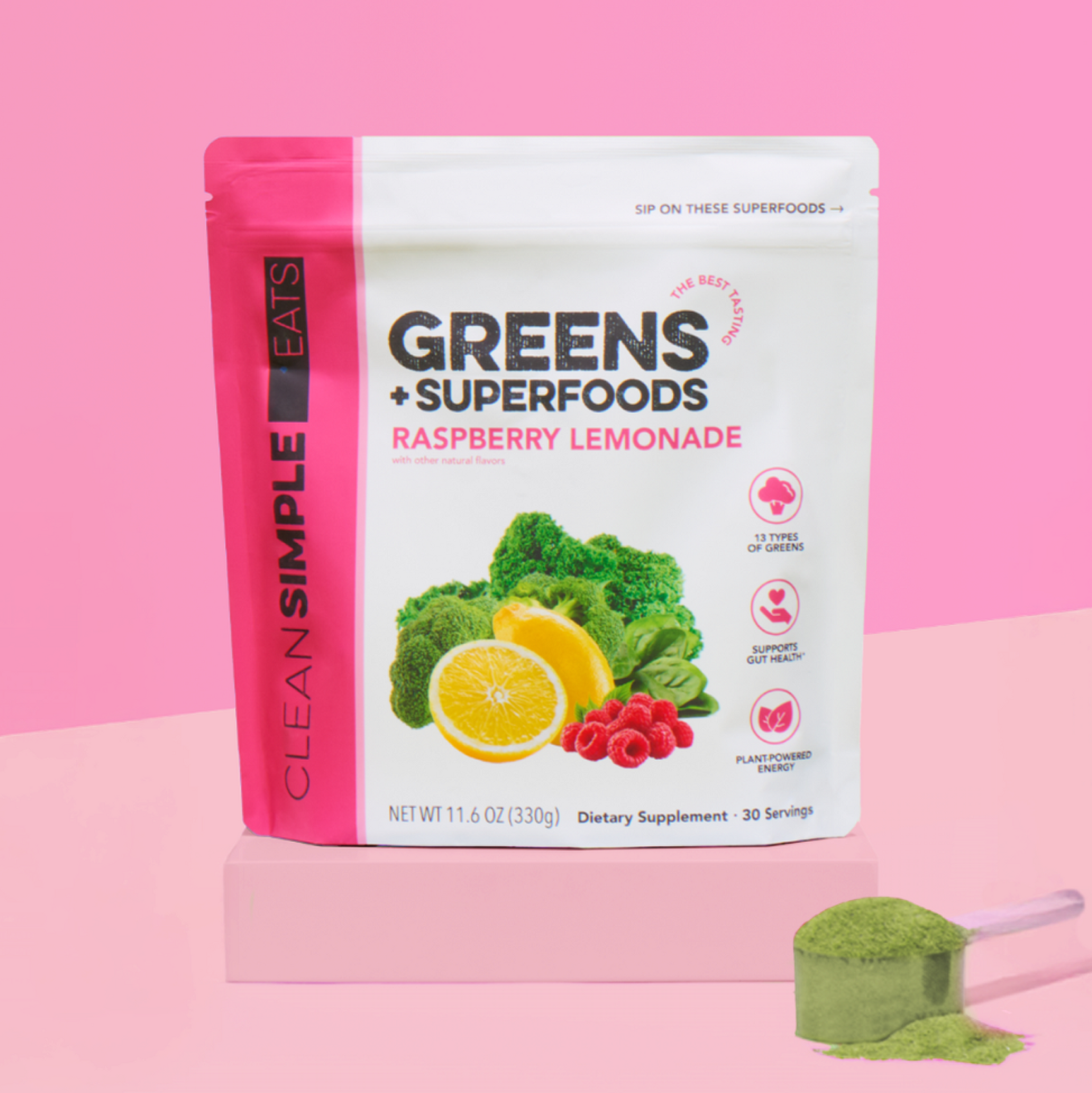 Greens: Raspberry Lemonade Super Greens Mix