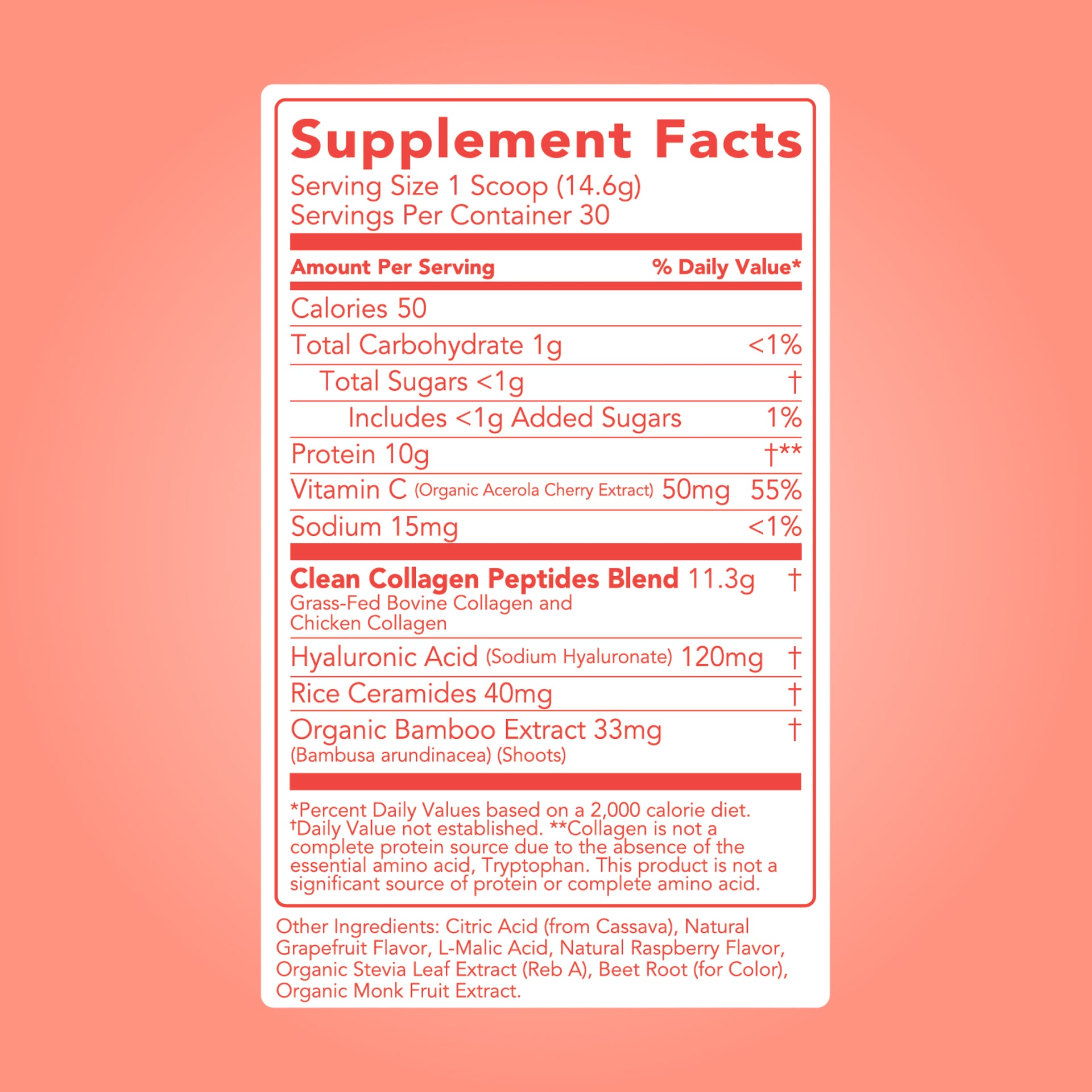 Collagen Peptides - Ruby Red Raspberry | CSE – Clean Simple Eats