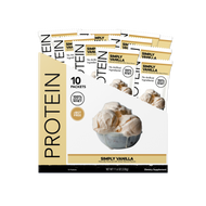 Protein Powder: Simply Vanilla (10 Single Serving Stick Packs)