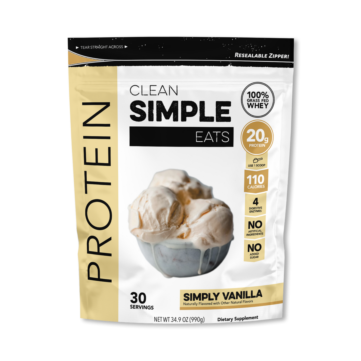 Vanilla Protein Powder Clean Simple Eats Protein Powder
