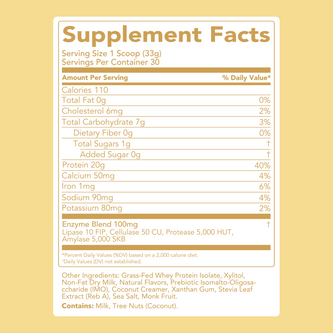 Protein Powder: Simply Vanilla (30 Serving Bag)