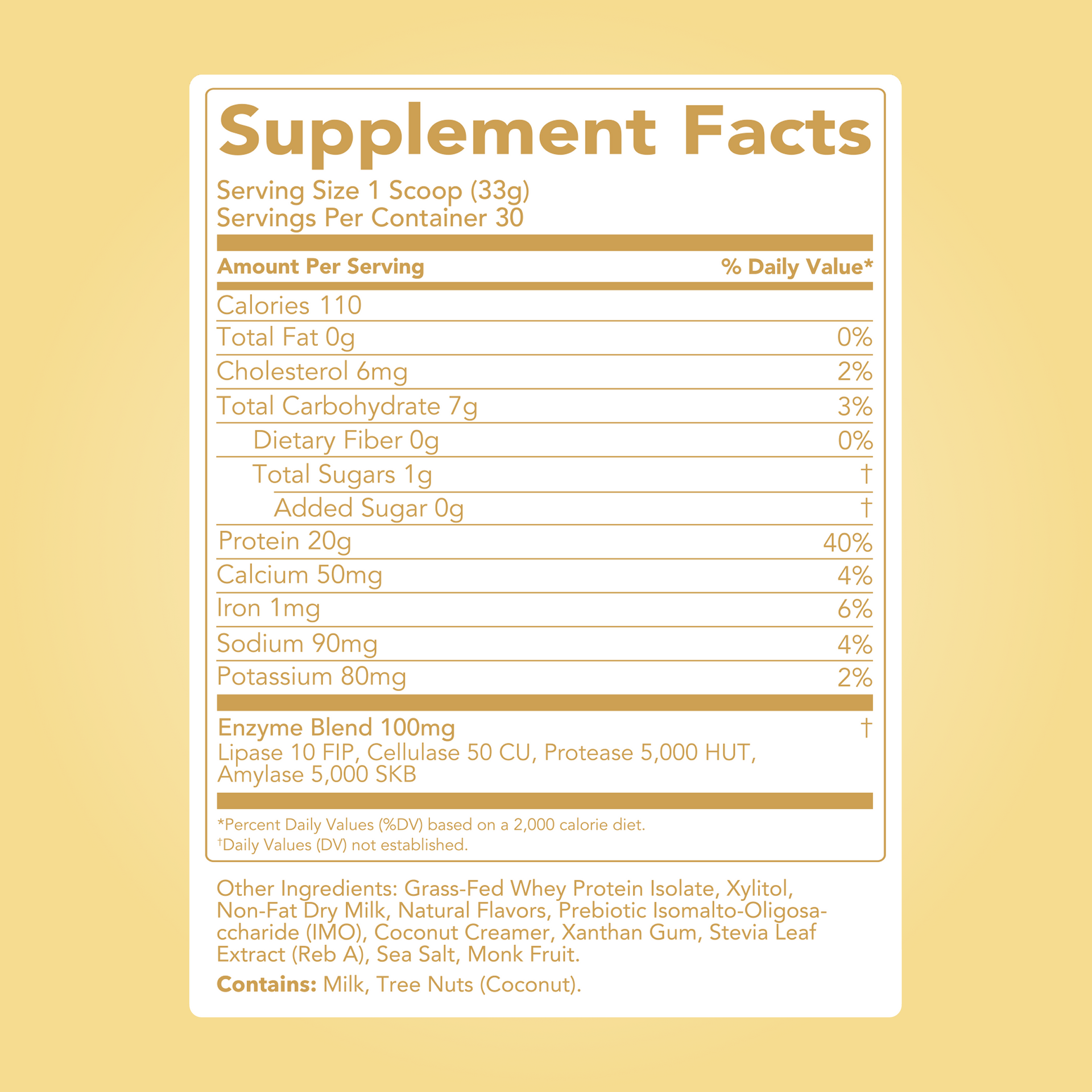 Protein Powder: Simply Vanilla (30 Serving Bag)