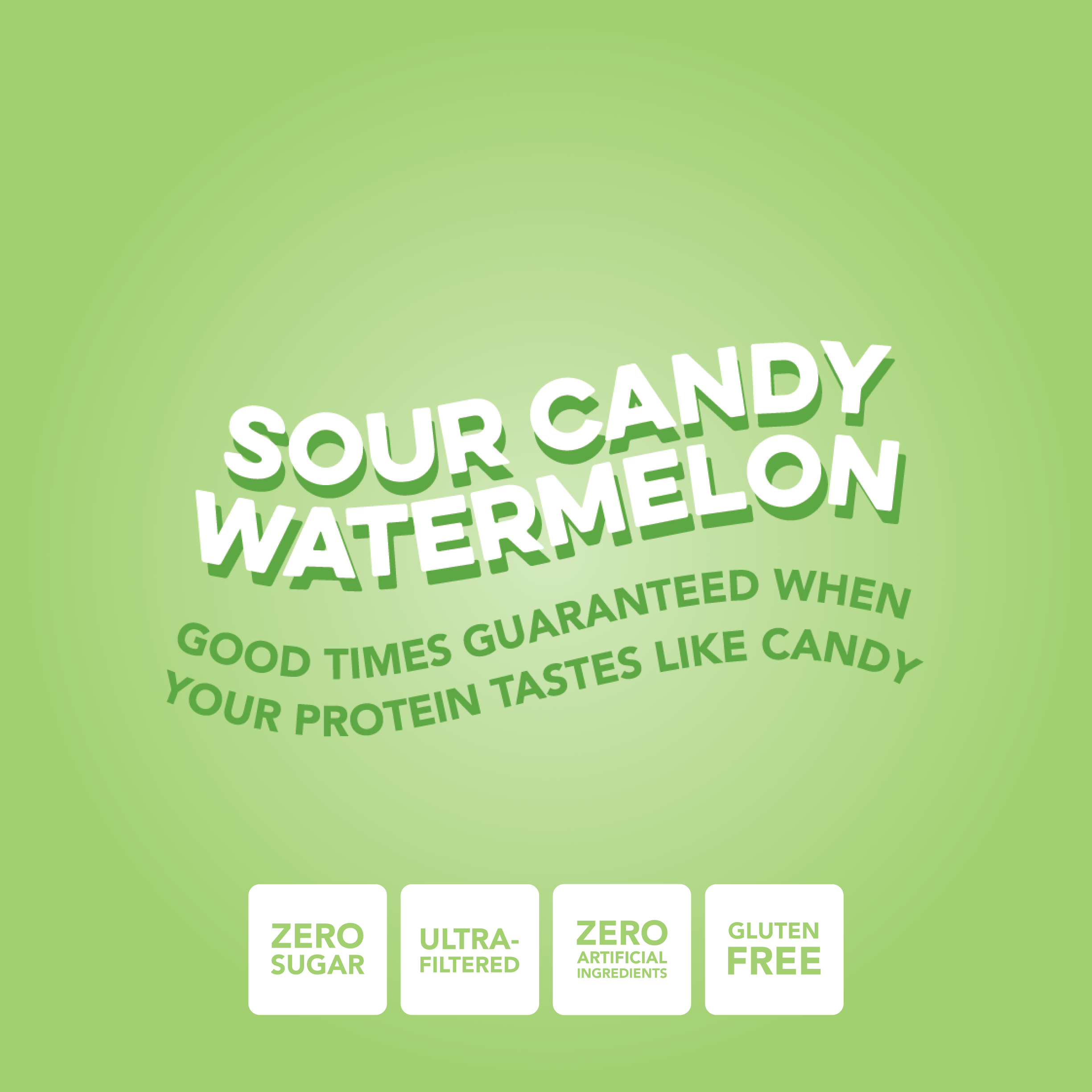 Clear Protein Powder: Sour Candy Watermelon