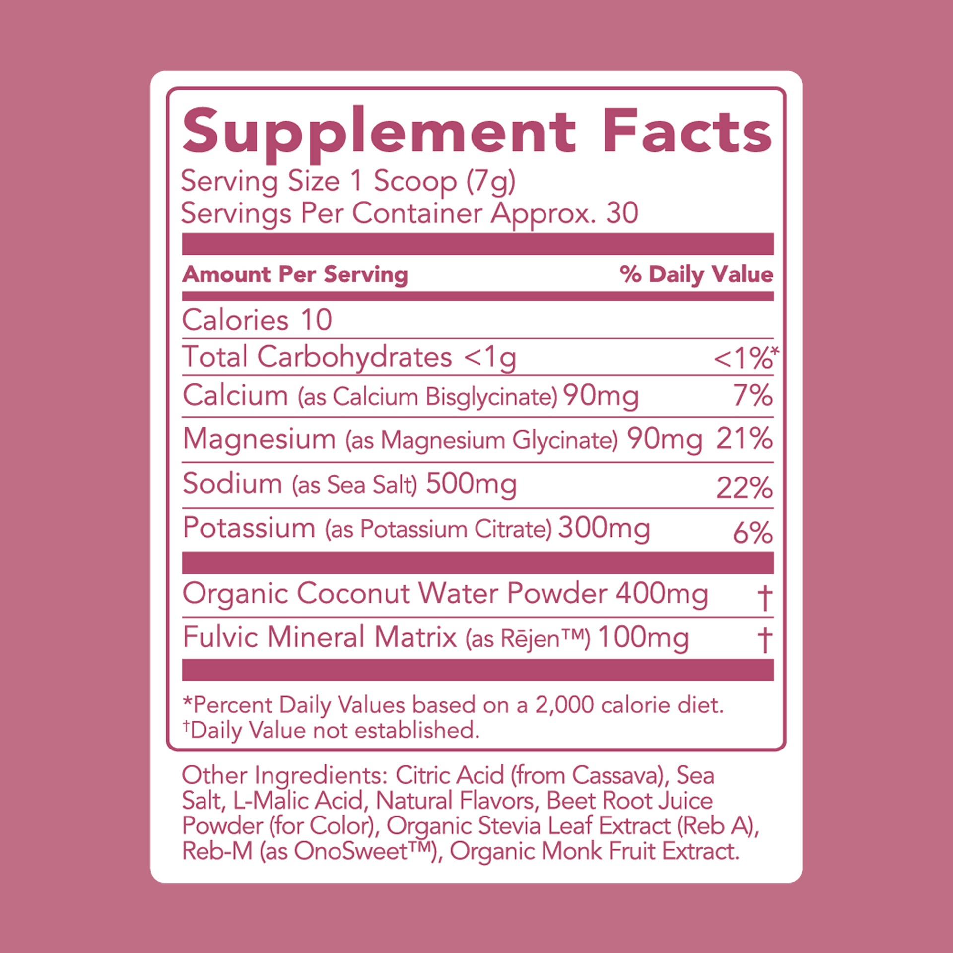Hydrate + Electrolytes: Sour Cherry (30 Serving Bag)