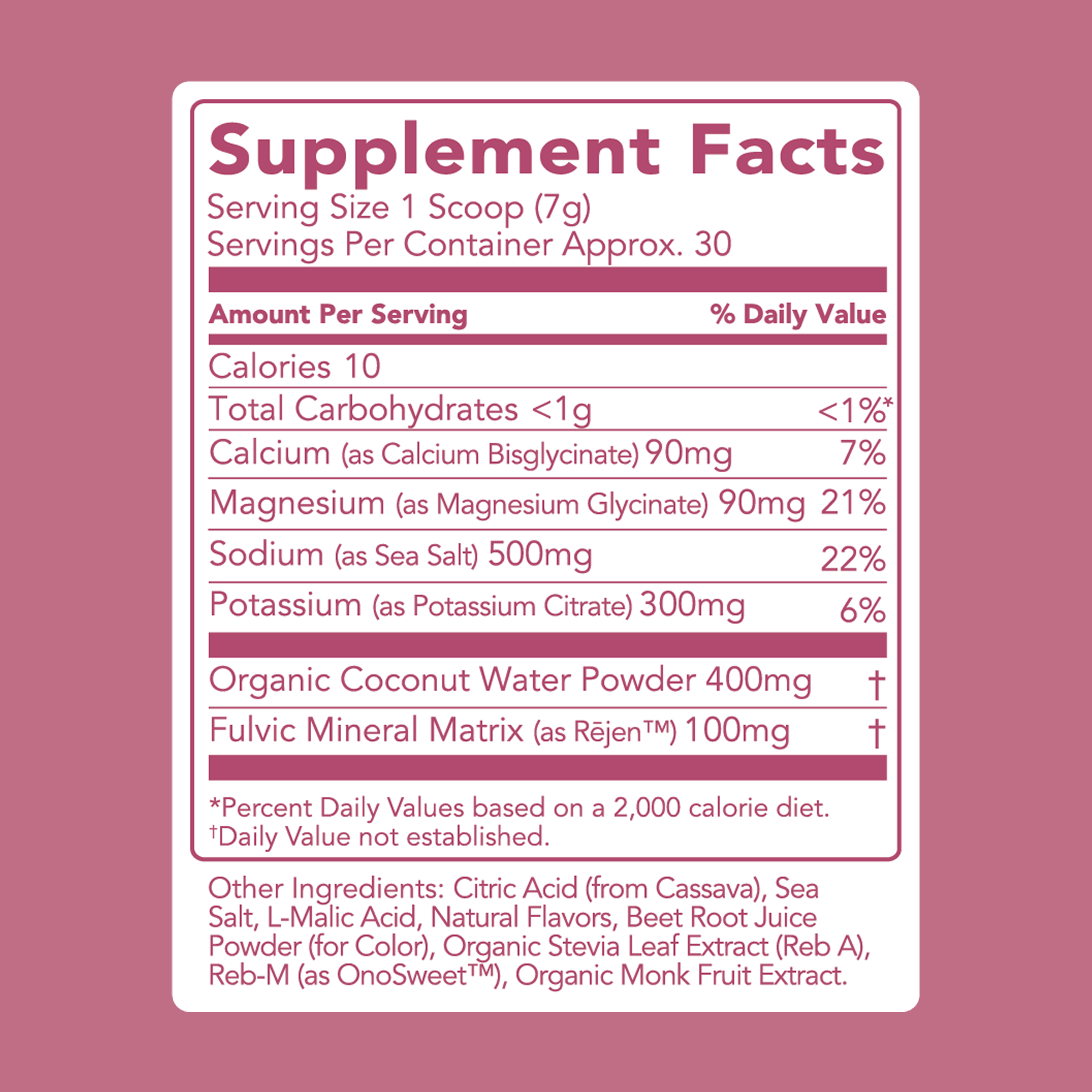 Hydrate + Electrolytes: Sour Cherry (30 Serving Bag)