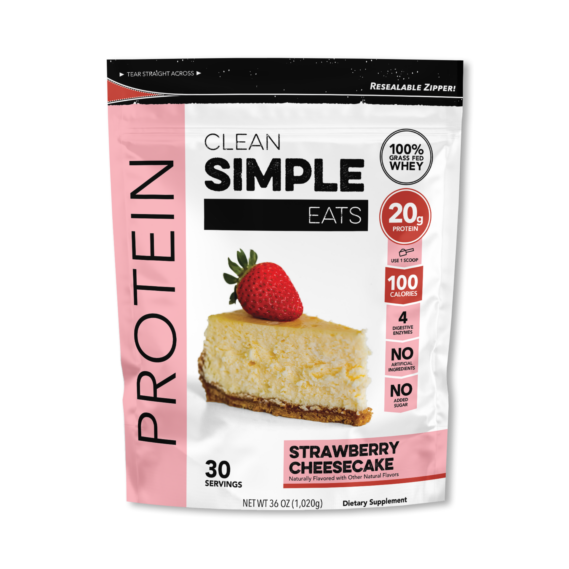Strawberry Cheesecake Protein Powder Clean Simple Eats Protein Powder