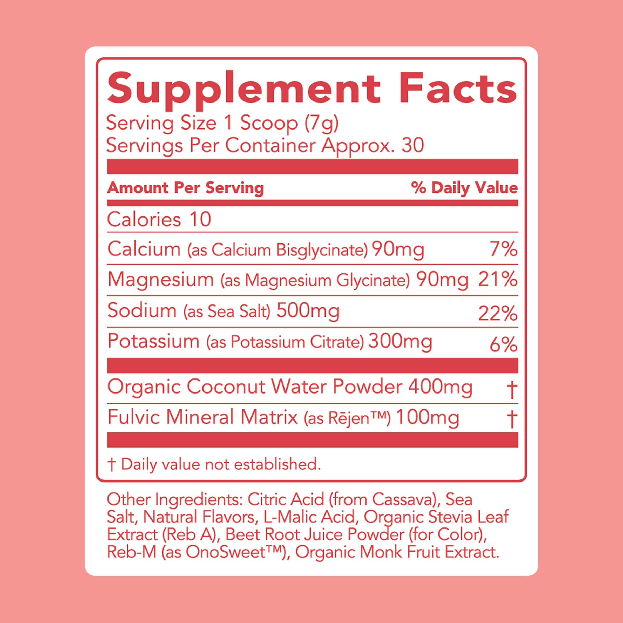 Hydrate + Electrolytes: Strawberry Watermelon (30 Serving Bag)