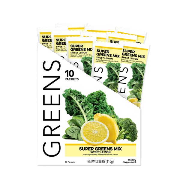 Greens: Sweet Lemon (10 Single Serving Stick Packs)