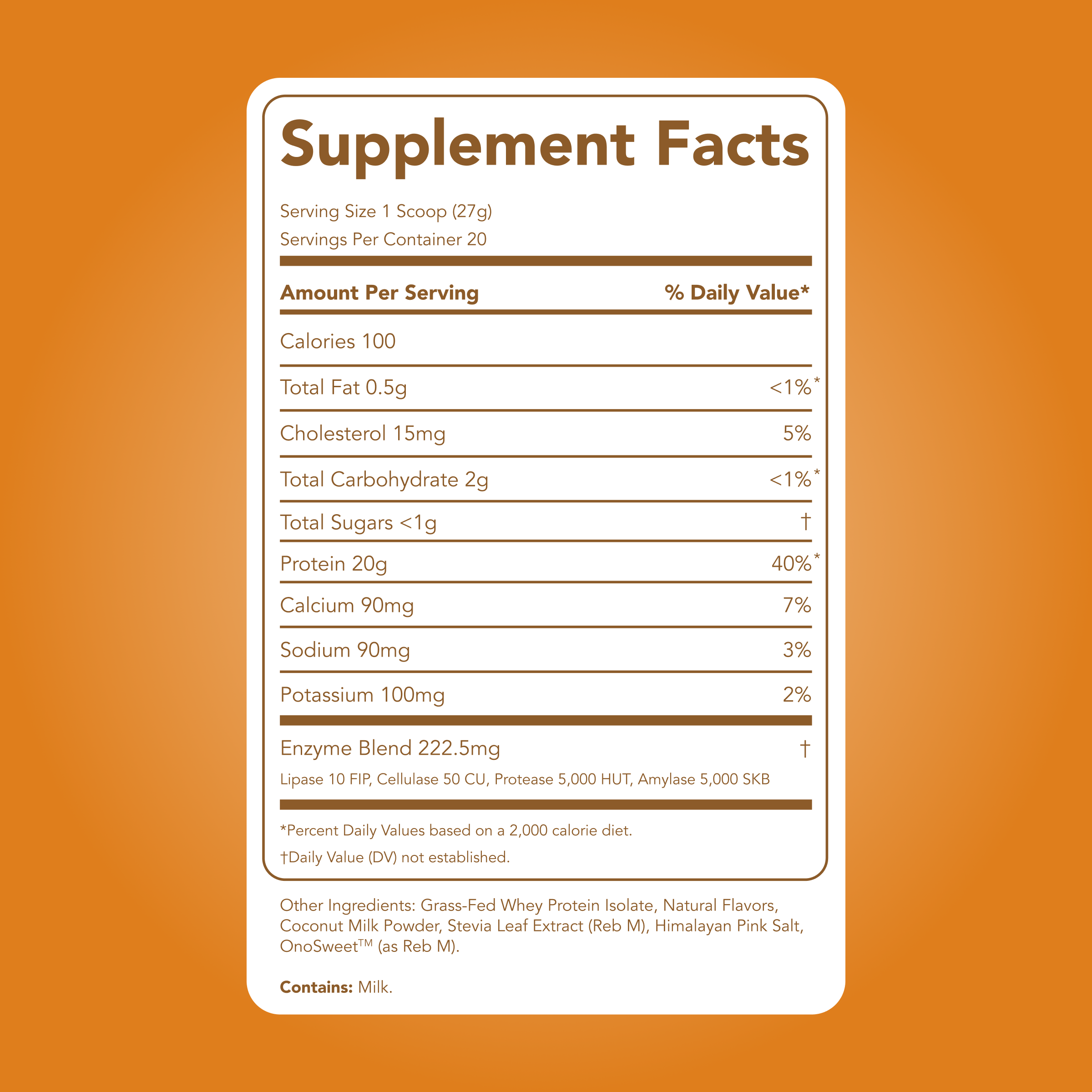 Protein Powder: Toasted Marshmallow (20 Serving Bag)