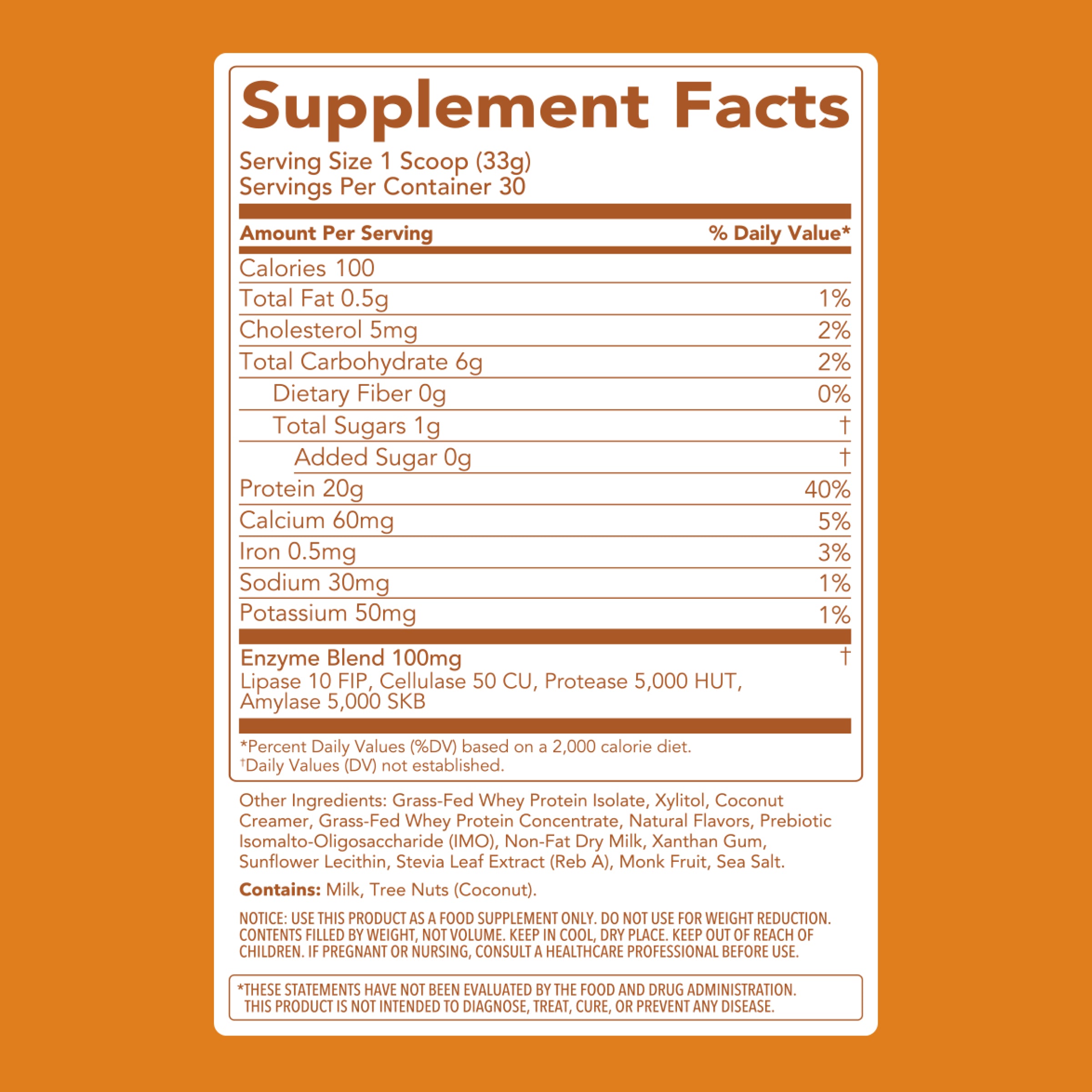 Protein Powder: Toasted Marshmallow (30 Serving)