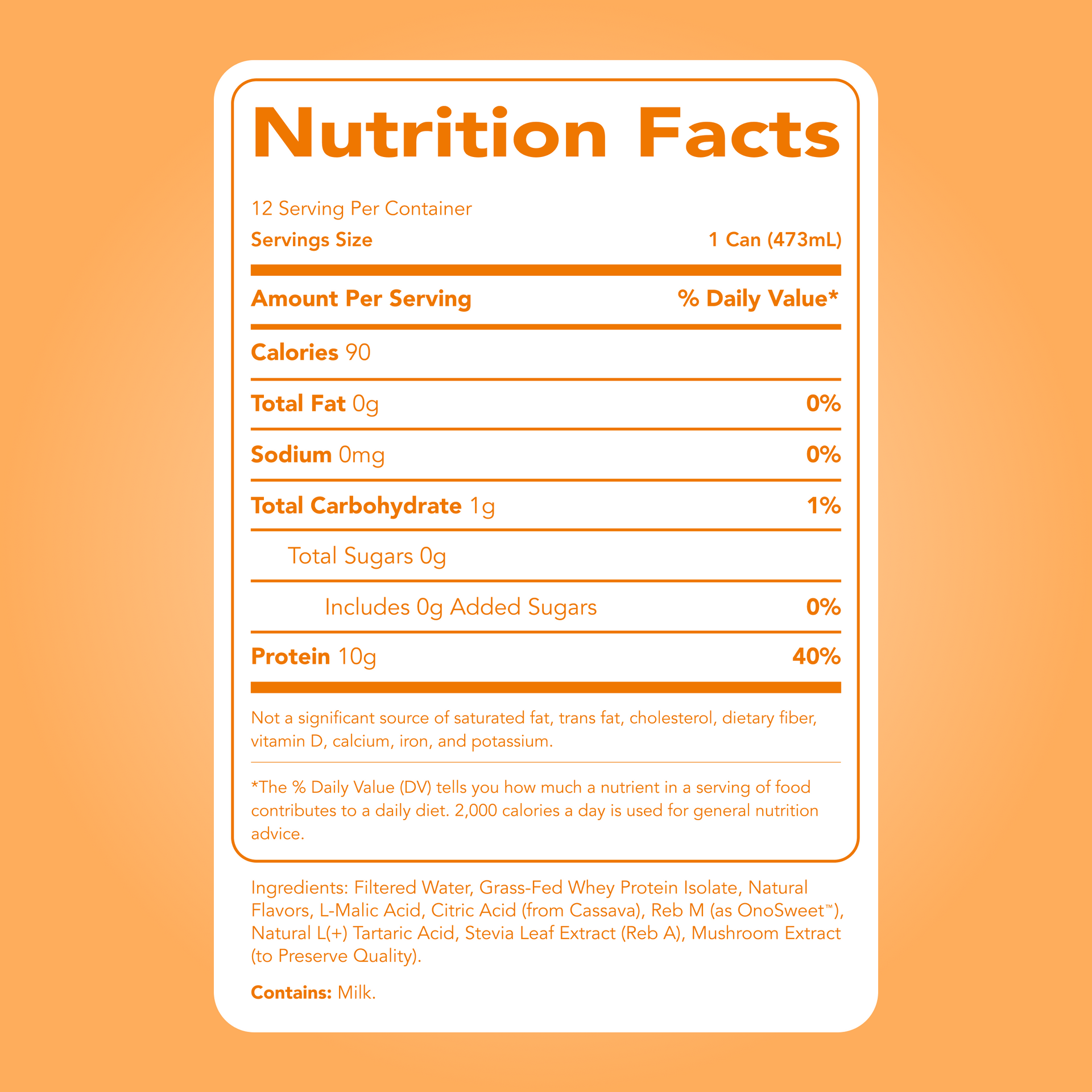 Clear Protein Water: Tropical Orange (12 Pack)