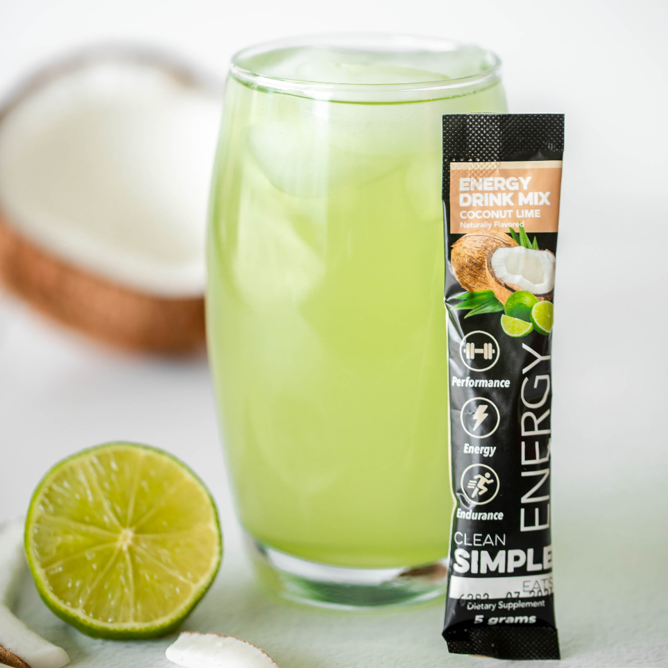 Energy: Coconut Lime Energy Drink Mix (10 Single Serving Stick Packs)