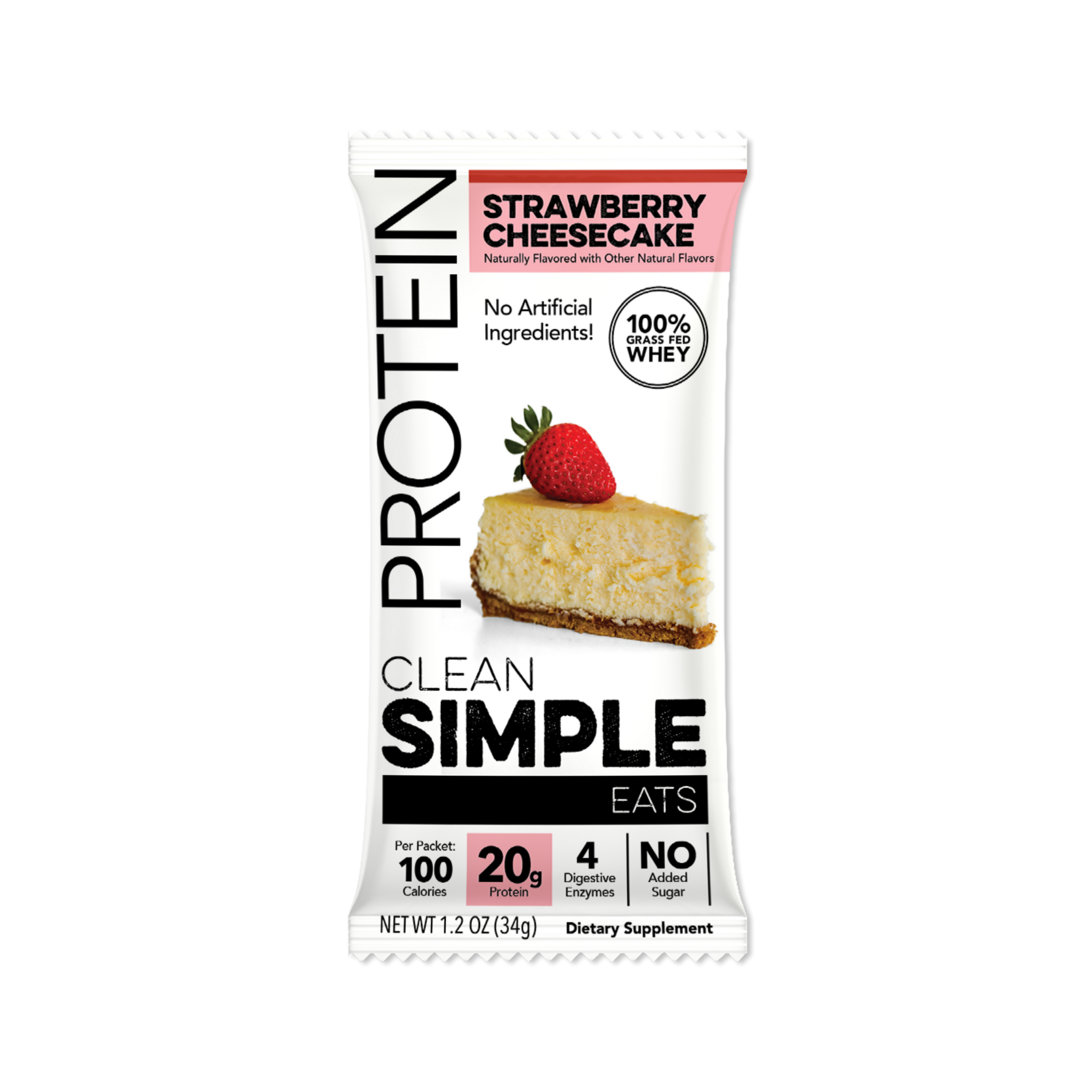 Protein Powder: Strawberry Cheesecake (Single Serving Stick Pack Sample)