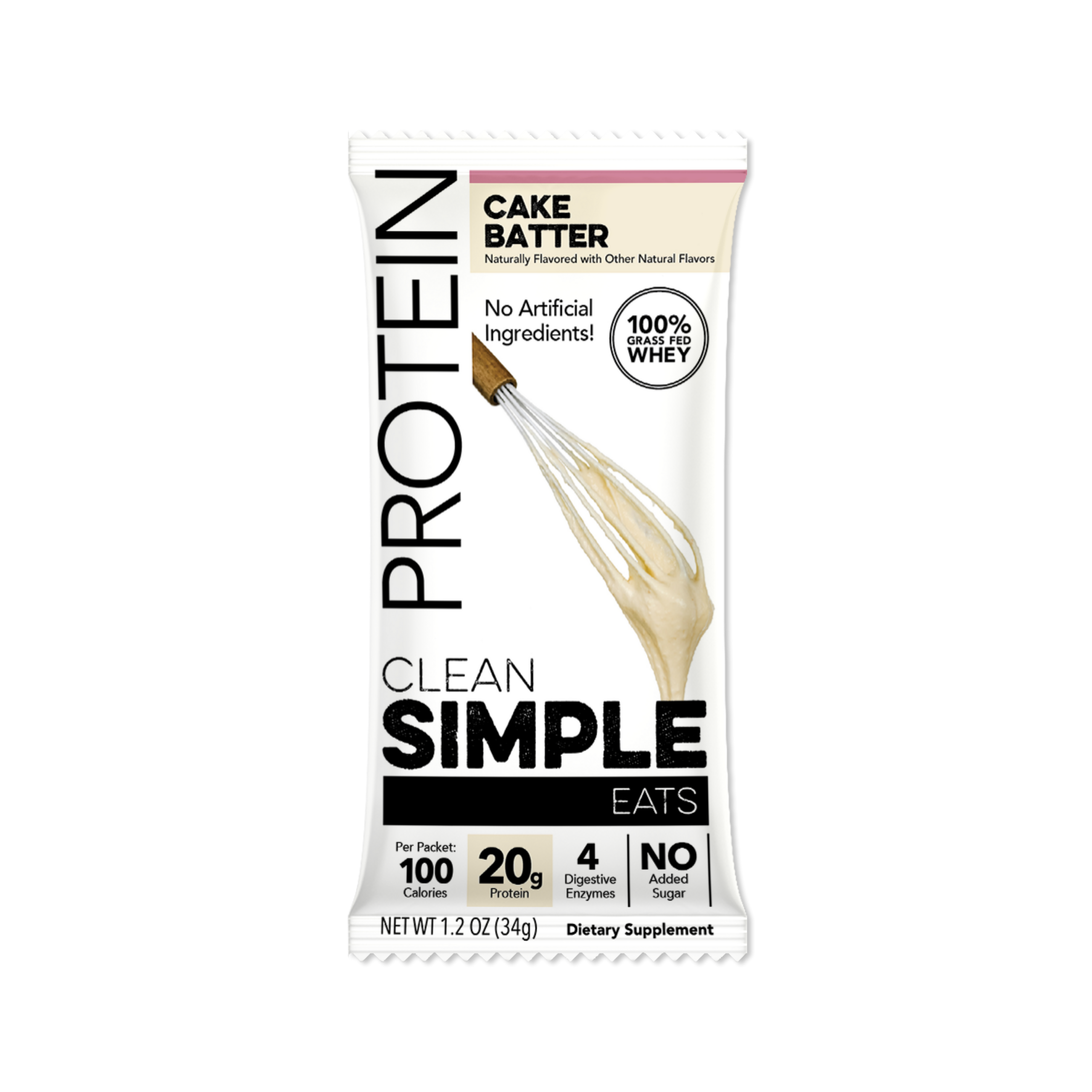 Protein Powder: Cake Batter (Single Serving Stick Pack Sample)