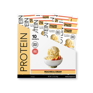 Protein Powder: Peaches & Cream (10 Single Serving Stick Packs)