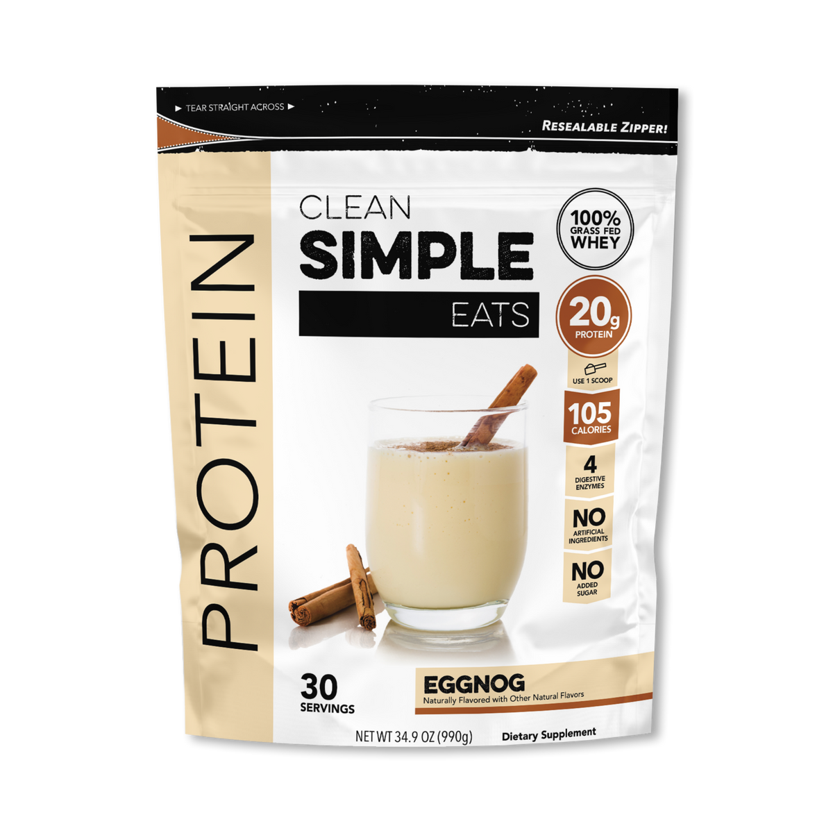 Eggnog Protein Powder Eggnog Protein Clean Simple Eats Protein