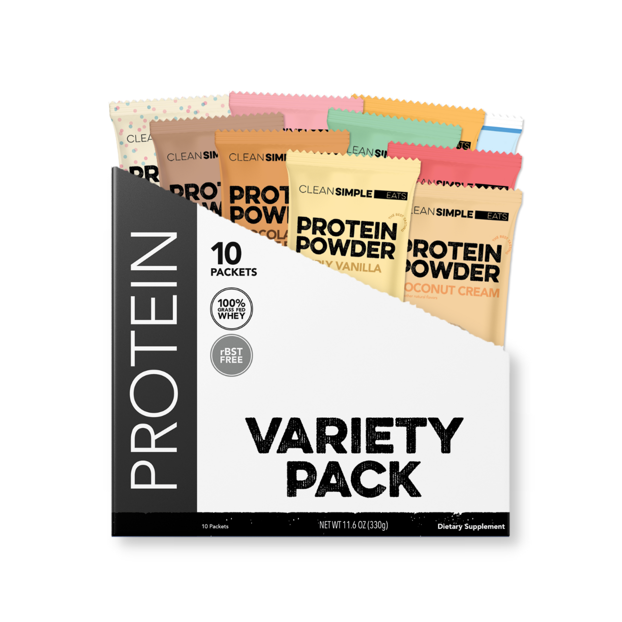 Protein Powder Variety Pack (10 Single Serving Stick Packs)